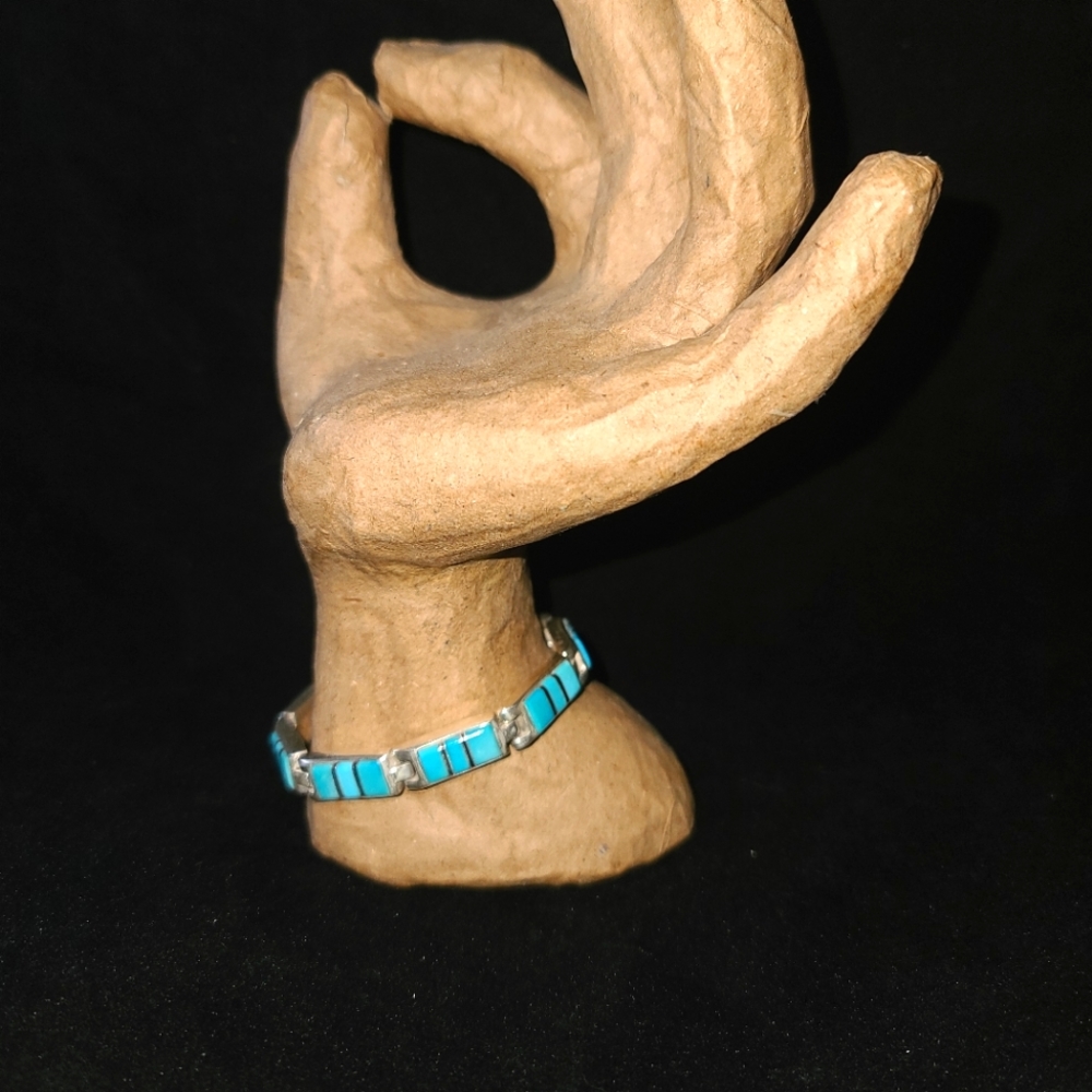 Sterling Silver and Turquoise Bracelet
